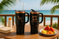 BLACK ROSE TUMBLER SET