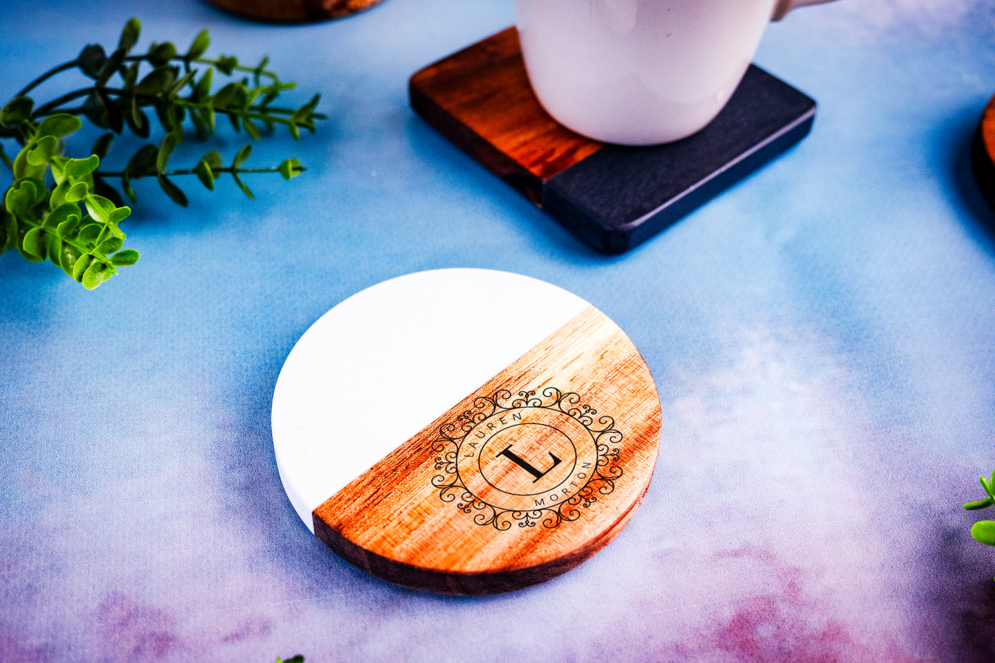 MARBLE & RESIN COASTER