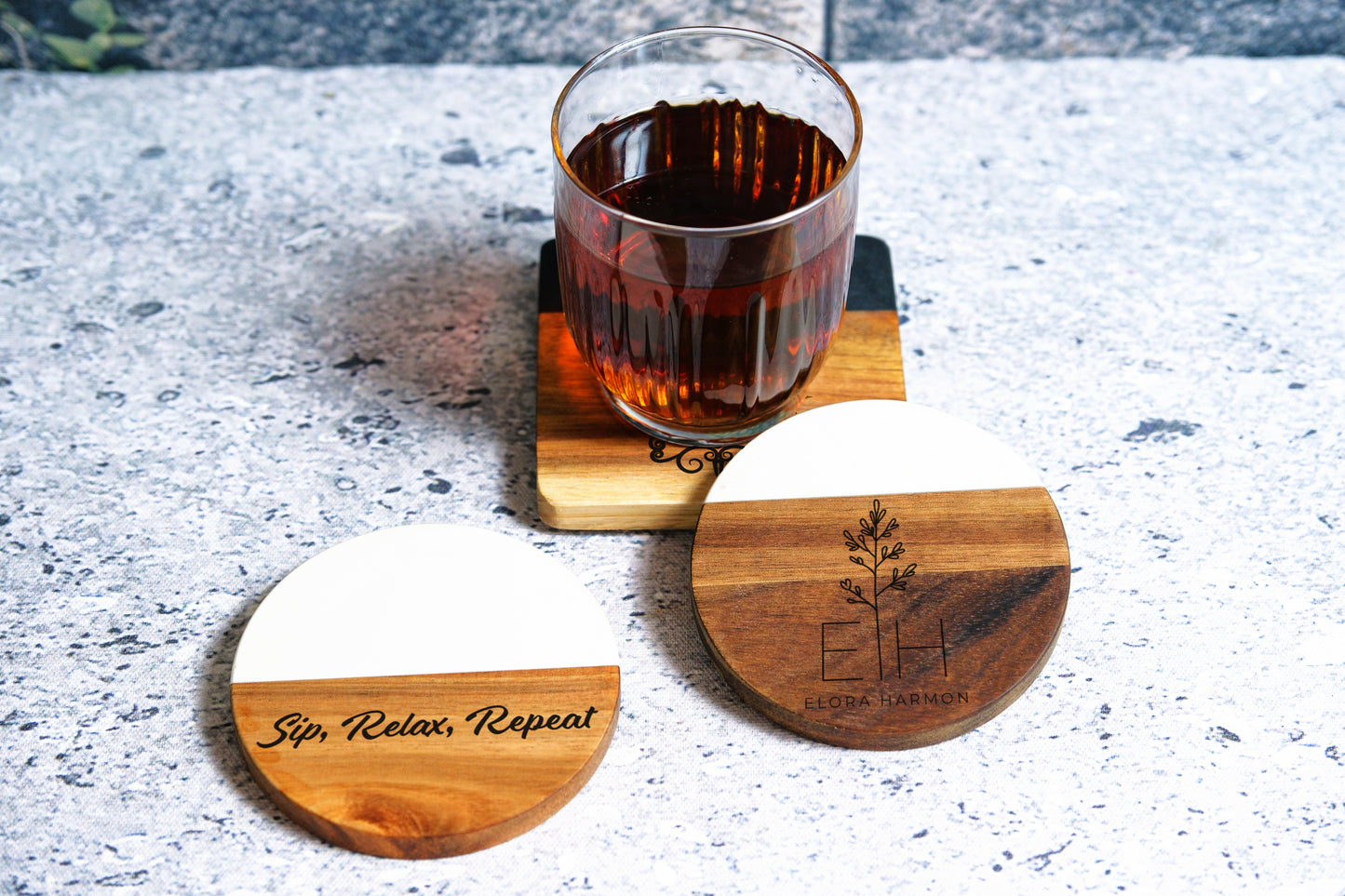MARBLE & RESIN COASTER