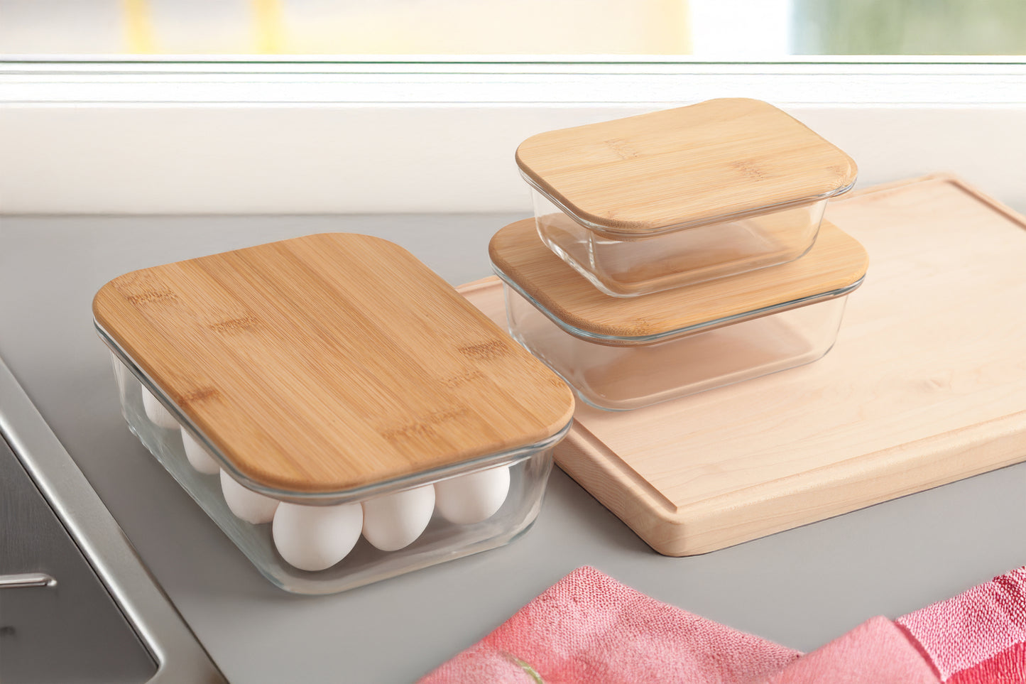 SQUARE GLASS CONTAINER