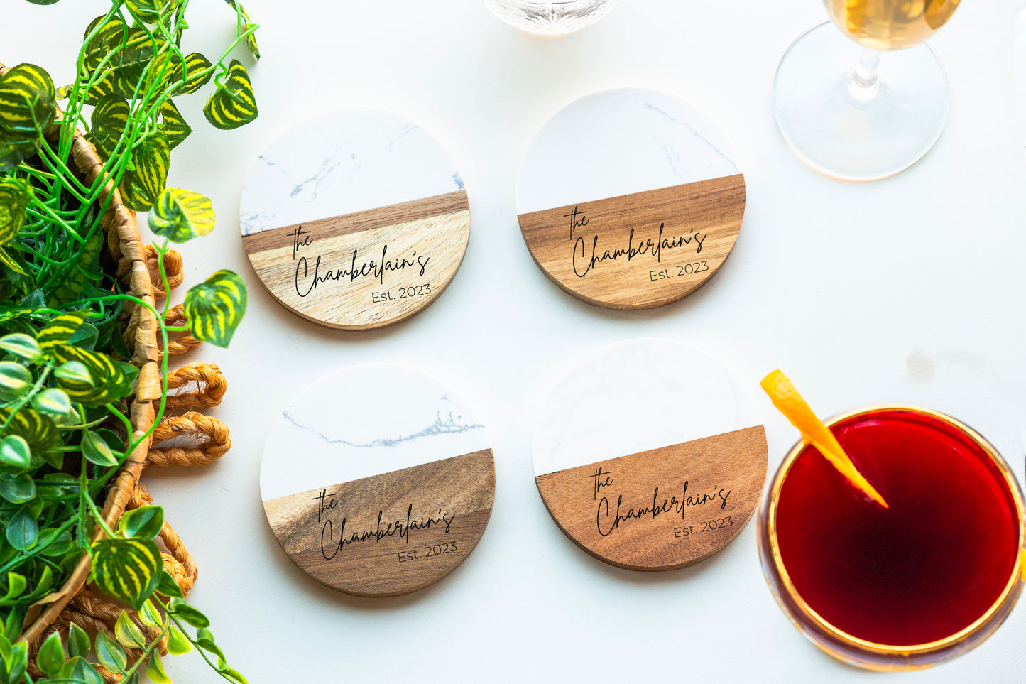 MARBLE & RESIN COASTER