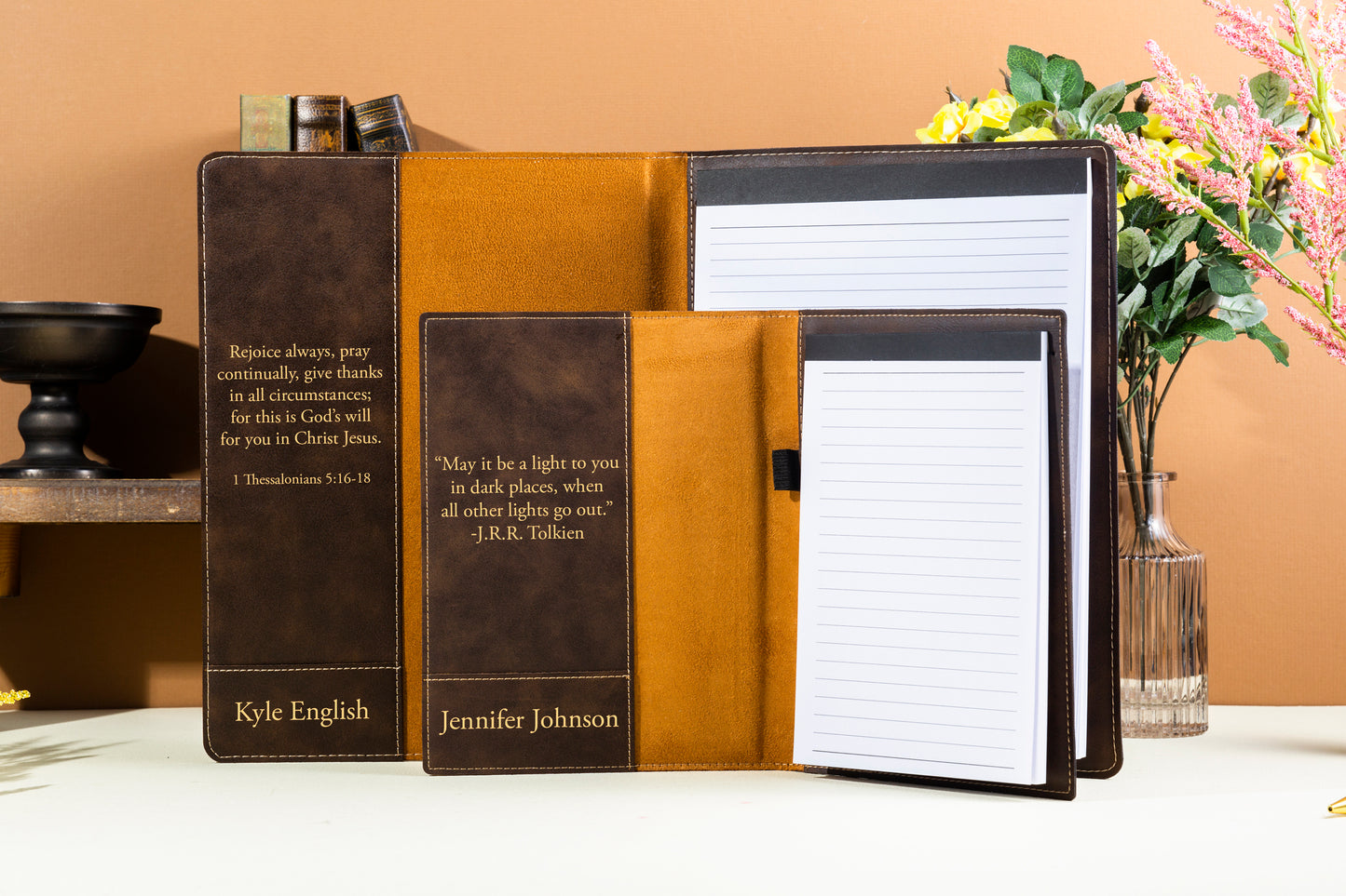 Leather Refillable Portfolio