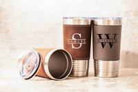 LEATHER TUMBLER