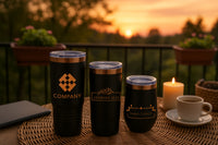 BLACK ROSE TUMBLER SET
