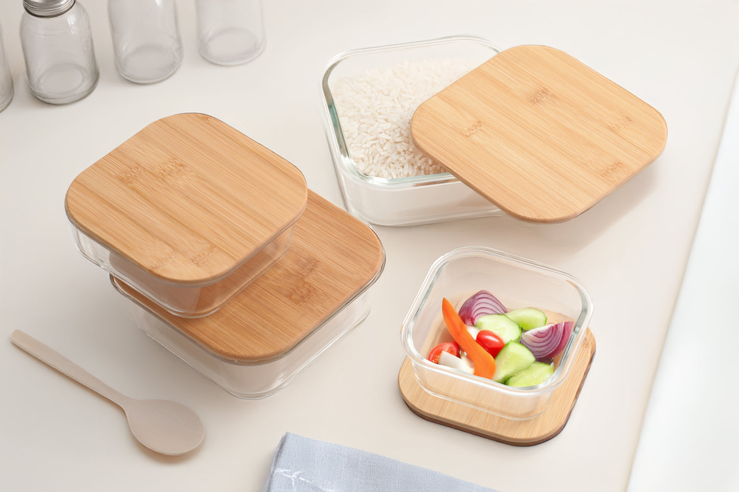 SQUARE GLASS CONTAINER