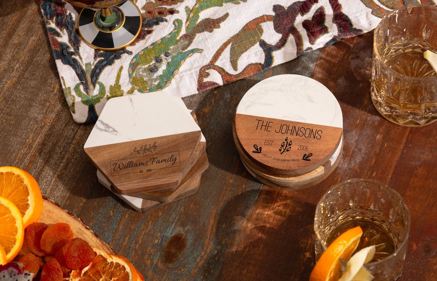 MARBLE & RESIN COASTER