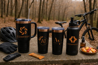 BLACK ROSE TUMBLER SET