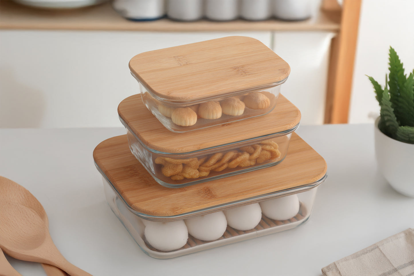 SQUARE GLASS CONTAINER