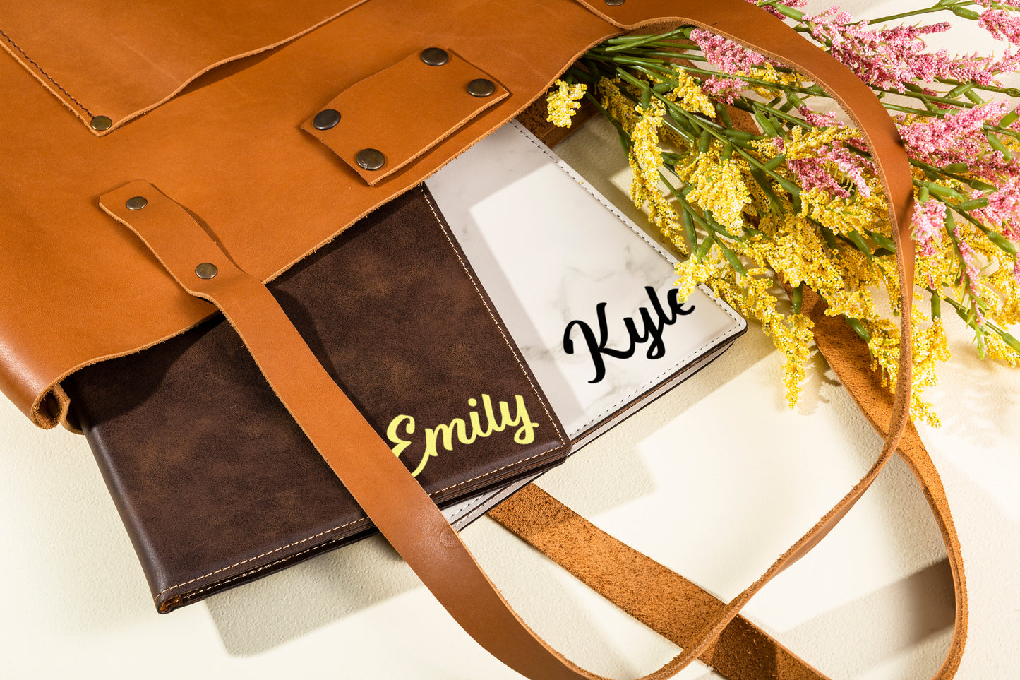 Leather Refillable Portfolio