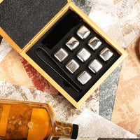 Bamboo Whiskey Stone Set