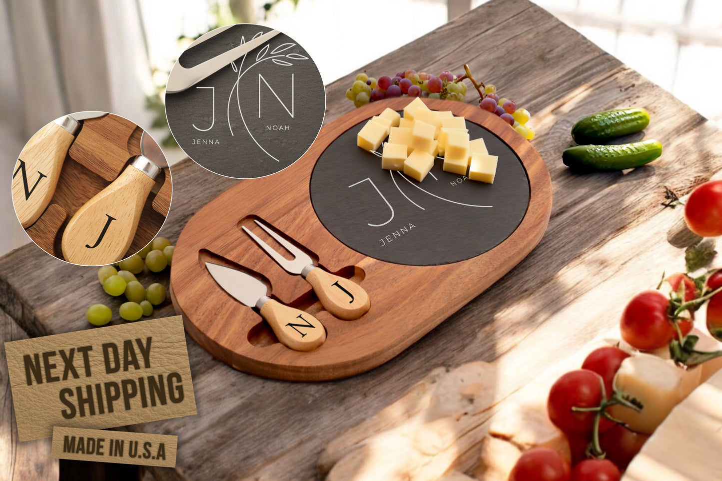 OVAL CHEESE SET